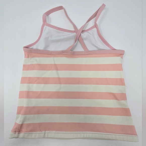 HANNA ANDERSSON LOT OF 2 BATHING SUIT TOPS TANKINI SWIM PINK STRIPE BLUE GIRLS 8 - Picture 4 of 16